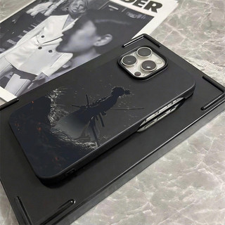Ốp điện thoại di động Samurai mát mẻ Không có nút bảo vệ iPhone 15ProMax 13Pro Độc đáo 14Pro 16Pro Xu hướng 12Pro 11 Sáng tạo 17PROMAX 16Plus Vỏ bảo vệ chống sốc