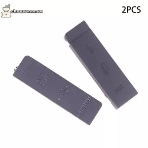 Cheenm 2 Chiếc MỚI USB Nắp Cao Su Cửa patible MIC Nắp Giao Diện Dành Cho EOS 5D Mark II 5DII 5D2 Máy Ảnh Kỹ Thuật Số Sửa Chữa Một Phần VN