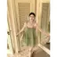 Đầm đeo nơ nữ mùa hè Váy Pettiskirt kiểu Pháp Váy gạc dáng rộng Váy chữ a phù hợp