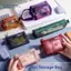 BeautifulHomeA 1Pc Di Động Mini Dây Kéo Lưới Túi Bảo Quản Ví Đựng Tiền Xu Lưới Vuông Nhỏ Ví Đựng Tiền Xu Du Lịch Lưu Trữ Mang Theo Túi Có Dây Kéo VN