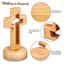Luckyew Chữ Thập Gỗ Thánh Giá Đứng Tường Tôn Giáo Bằng Gỗ Trang Trí Bàn Quà Tặng Nhà Thờ Thánh Tôn Giáo Trang Trí Tượng TQ