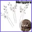 MERIGGIARE Pha Lê Đầu Bé Gái Kim Cương Giả Handmade Trang Trí Tóc Cô Dâu Kẹp Tóc