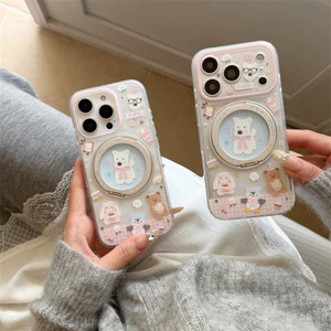Giá đỡ xoay 360 West Highland dễ thương phù hợp cho ốp lưng điện thoại di động iphone17Promax Apple 16 / 15