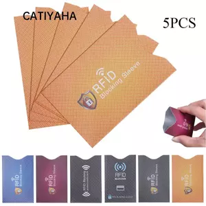 CATIYAHA 5 CÁI RFID Chặn Bảo Vệ Thời Trang Thẻ Tín Dụng Chống Trộm Bảo Vệ