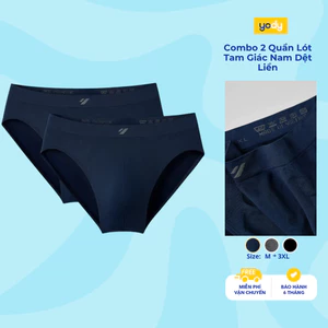 Combo 2 Quần Lót Tam Giác Nam Dệt Liền siêu thoáng mát TRA MCUN26A003