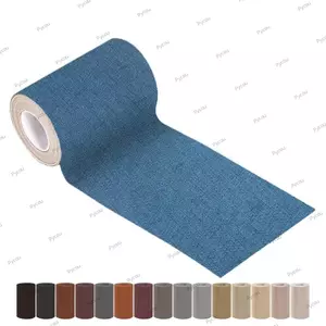 Vải lanh PYCOU, Băng sửa chữa vải lanh tự dính 7.6 * 200CM, Miếng dán sửa chữa vải lanh chống mài mòn chống thấm nước DIY cho đồ nội thất, ghế Sofa, ghế ô tô, hộp, đồ thủ công