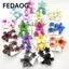 FEDAOG 3 Cái / bộ Kẹp Tóc Hoa Hawaii, Móng Vuốt Tóc Hoa Acrylic Plumeria, Kẹp Tóc Chuyển Màu Sắc Mùa Hè