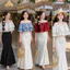 Set Áo Trễ Vai Bèo 2 Tầng + Chân Váy Đuôi Cá Dài Dáng Ôm Thanh Lịch Đi Tiệc Du Lịch HIYU 66 STORE