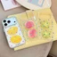 Ốp điện thoại Polka Dot Peach Lemon cho iPhone 17 Pro Max 16 15 14 13 Vỏ bảo vệ chống sốc
