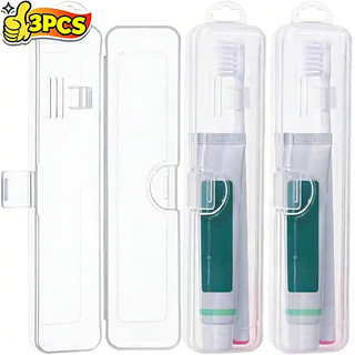 1 / 3 Hộp đựng cọ trang điểm di động - S / M / L Đồ lặt vặt trong suốt Contaniners Nhà tổ chức tại nhà