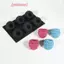 6-Cell Blueberry Hoặc Raspberry Thiết Kế Khuôn Mousse Trái Cây Pháp Khuôn Bánh Silicon Khuôn Bánh Pudding Socola Dụng Cụ Nướng Bánh Tráng Miệng