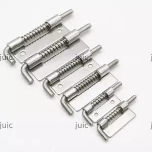 Bu lông khóa cửa có tải lò xo JUIC, Khóa móc bắt chốt cửa, Khóa an toàn cổng thép không gỉ chống trộm bền bỉ Phần cứng gia đình