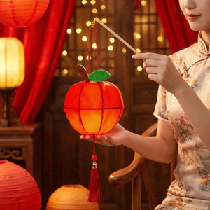 THEGIRL8B Đèn lồng hồng, Đèn lồng cầm tay phát sáng phong cách Trung Quốc, Truyền thống với tua rua Phước lành Bộ dụng cụ làm đèn lồng DIY di động Sử dụng cho trẻ em