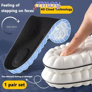 TMOY Độ Đàn Hồi Cao Su Thể Thao Đế Lót Giày Mềm Hỗ Trợ Vòm Đế Chỉnh Hình Thoáng Khí Khử Mùi Sho Hấp Thụ Đệm TMOY