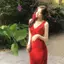 JULYHOT Mùa Hè Nữ In Hoa V-ne MIdi Đầm Đi Biển Phong Cách Baless Đầm Massivedeals