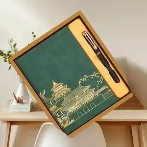 Ziyulinyuk Bộ Hộp Quà Tặng Sổ Tay A5 Quốc Gia Giá Trị Cao 2026 Gửi Học Sinh Quà Lưu Niệm Phong Cách Quốc Gia Da Mềm VN