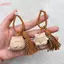 HFSHY Retro Gỗ Mèo Móc Khóa Tay Khắc Dễ Thương Kitty Túi Mặt Dây Chuyền Quyến Rũ sel Quà Tặng Cho Nữ Cô Gái Cặp Đôi Trang Sức Thời Trang Phụ Kiện VN