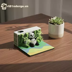 GE Creative 3D Giấy Khắc 2027 Lịch Để Bàn Tạo Kiểu Văn Phòng Hiện Đại VN