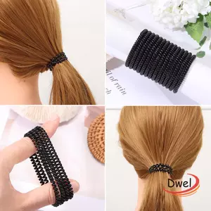 DWEL 20 chiếc Giá đỡ đuôi ngựa Dây điện thoại siêu mỏng đàn hồi thời trang