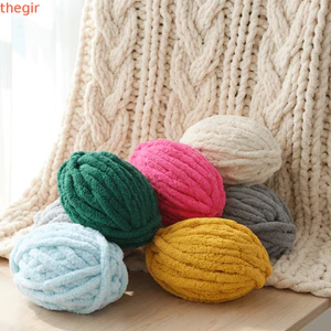 THEGIRL8B Sợi Chunky, Bóng Sợi Dày Nhiều Màu Chenille, Sợi Giường Thú Cưng Mềm Bóng Lớn Dệt Tay Sợi DIY Chất Liệu DIY