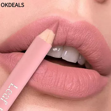 Bút chì son môi OKDEALS, Bút chì kẻ môi mờ lâu trôi dưỡng ẩm, Bút chì lót môi nhung chống thấm nước tự nhiên