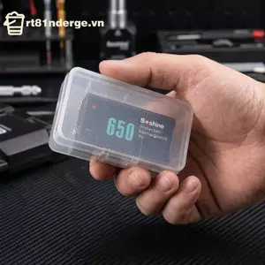 Hộp sắp xếp pin GE 9V 5 chiếc Hộp đựng nhựa trong suốt Hộp đựng tế bào an toàn cho nhà để xe và sử dụng tại nhà VN