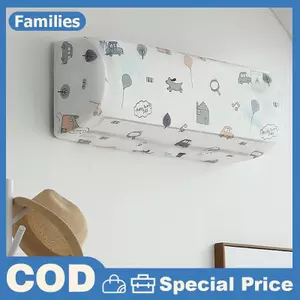 Điều Hòa Chống Bụi Treo Tường Quạt Đa Năng Tối Giản Sáng Tạo Hoạt Hình Có Thể Giặt Quạt Bao Điều Hòa Không Khí Bao