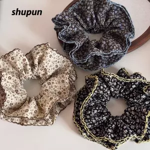 Dây buộc tóc đàn hồi SHUPUN, Dây cao su cỡ lớn Dây buộc tóc đuôi ngựa, Dây buộc tóc hoa cổ điển thanh lịch 17,5cm / 6,89in Bé gái
