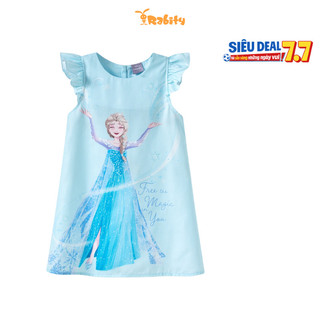 Đầm thun ngắn tay Elsa bé gái bản quyền Disney Rabity 550.127
