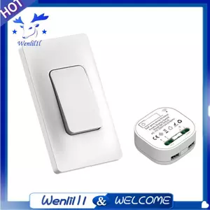 Bộ công tắc và bộ thu đèn không dây tự chạy bằng điện Điều khiển từ xa Đèn chiếu sáng công tắc tường