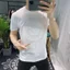 Station Mùa Hè 2024 Nam Cổ Tròn Nửa Tay Áo Thun Ngắn Tay Nam Mặc Dạo Phố Kim Cương Nóng Thời Trang Văn Hóa Áo Sơ Mi 744A