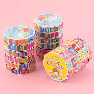 Khối Rubik Nhựa Hình Trụ Mới Lạ Số Trẻ Em Khối Rubik Đồ Chơi Giáo Dục Khối Rubik Quà Tặng Đồ Chơi Khối Rubik 7.5 NNR