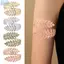 JVSUB Vòng tay trên cánh tay nữ Lá kim loại Trang sức Dây chuyền cánh tay thời trang
