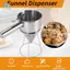 Thép không gỉ cầm tay Phễu phân phối Viên Phễu Dụng cụ cầm tay Trộn Batter Separator