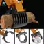 Kim Loại 570 Mô Phỏng Móng Vuốt Gripper Pickup Tay Cho 570 1570 Máy Xúc Đồ Chơi 1 / 14 16 Kênh RC Xe Phần, Đen