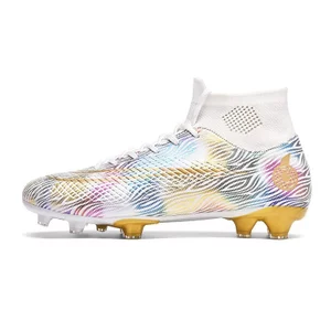 Bóng Đá Cleats Giày Bóng Đá Plus Size Dài Studs Turf Studs Huấn Luyện Giày Bóng Đá Ngoài Trời FG TF BYSD