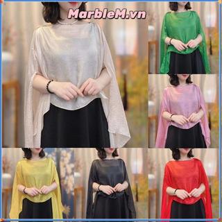 Khăn choàng nữ MARBLEM, Áo choàng dạ hội màu trơn dài, Áo choàng voan voan dài cho nữ bé gái