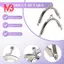 5 Khung Kim Loại Snap Clasp Họa Tiết Vòm Đồng Xu Phong Cách Ví Bạc