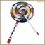Nhạc cụ Orff 8 Gói Trống Lollipop 6Inch Đạo cụ khiêu vũ Nhạc cụ gõ Trống tay Đồ chơi giáo dục mầm non