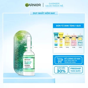 Serum Tri-Acid Garnier thế hệ mới 15% [PHA,AHA BHA ,NIACINAMIDE] giúp da trông sáng hơn láng hơn khỏe hơn - 20ml
