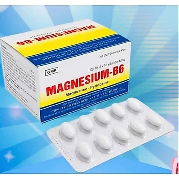 Viên uống Magnesium B6 - Bổ sung Magie và Vitamin B6 giúp giảm căng thẳng, đau đầu -Hộp 100 viên