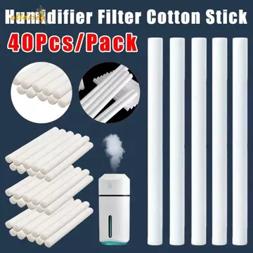 INTOONE 40 Miếng Bọt Biển Tạo Độ Ẩm, Miếng Bọt Biển Thay Thế Bộ Lọc Tạo Độ Ẩm Cotton 80mm / 90mm / 100mm, Miếng Bọt Biển Tạo Độ Ẩm Không Khí Lõi Swab 8mm Cho Máy Độ Ẩm USB Máy Khuếch Tán Hương Thơm
