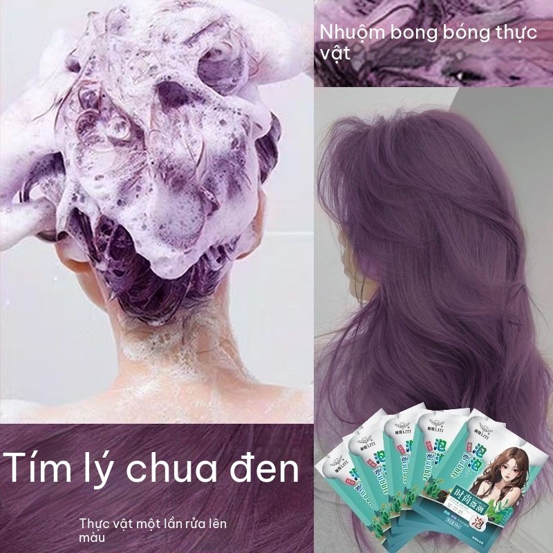 Bubble Hair Dye 300ml | Thuốc Nhuộm Tóc Thảo Dược | Không Cần Bleach | Không Chứa Amoniac | Che Tóc Bạc | Nam Nữ