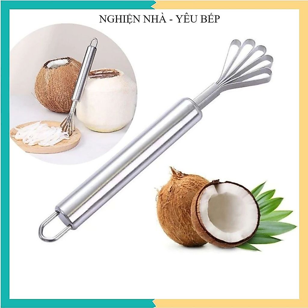 DỤNG CỤ NẠO DỪA SỢI INOX 304 CAO CẤP, NẠO PHÔ MAI RAU CỦ, Tiện Lợi Dễ Dùng, Phụ Kiện Nhà Bếp Đa Năng