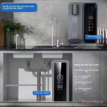 Máy lọc nước RO để bàn tích hợp đun nóng trực tiếp dùng cho gia đình tiêu chuẩn AO Smith cao cấp