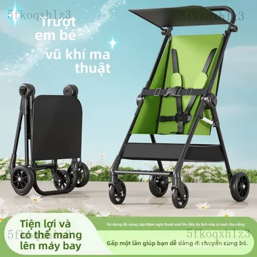 Xe đẩy em bé/Xe đẩy cho béXe đẩy em bé siêu nhẹ, có thể dùng để ngồi và nằm, xe đẩy em bé tầm nhìn cao, xe đẩy trẻ em.