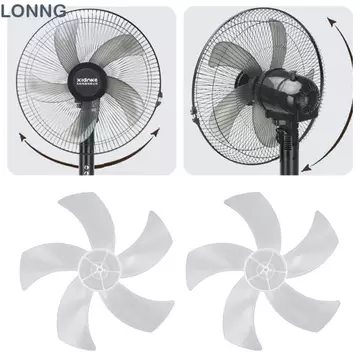 Quạt năm cánh LONNG, Lưỡi quạt tiếng ồn chậm bằng nhựa, Quạt sàn lá gió lớn bền bỉ cho quạt bệt Quạt bàn Quạt treo tường