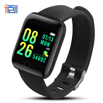 116plus Vòng Tay Thông Minh Vòng Tay Thể Thao d13 Màn Hình Màu Vòng Tay Thể Thao Máy Đo Ngón Tay Bluetooth Nhắc Nháy Nhịp Tim Huyết Áp HPML