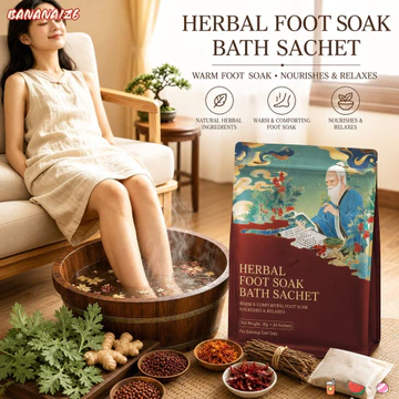 BANANA1Z6 Túi Ngâm Chân, Gừng Khô Thảo Dược Móc Tắm Chân, Di Động Tứ Xuyên Tiêu Mugwort Pha Trộn Túi Ngâm Cá Nhân Túi Tắm Chân Sử Dụng Gia Đình