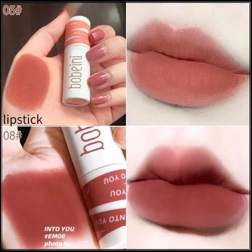 Bobeni ® Matte Velvet Lipstick Lip Gloss Lip Gloss Lâu trôi Son môi chống thấm nước Son môi chống mồ hôi Bobani Heroine Matte Lipstick.